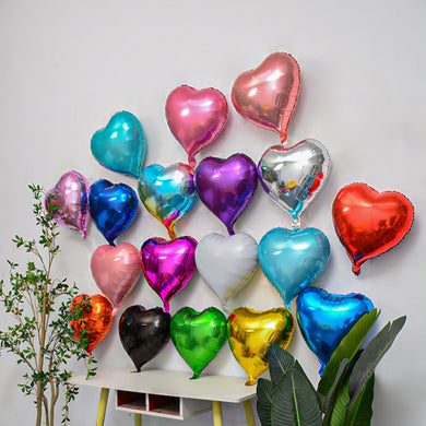 18-Inch Heart Shaped Foil Balloons