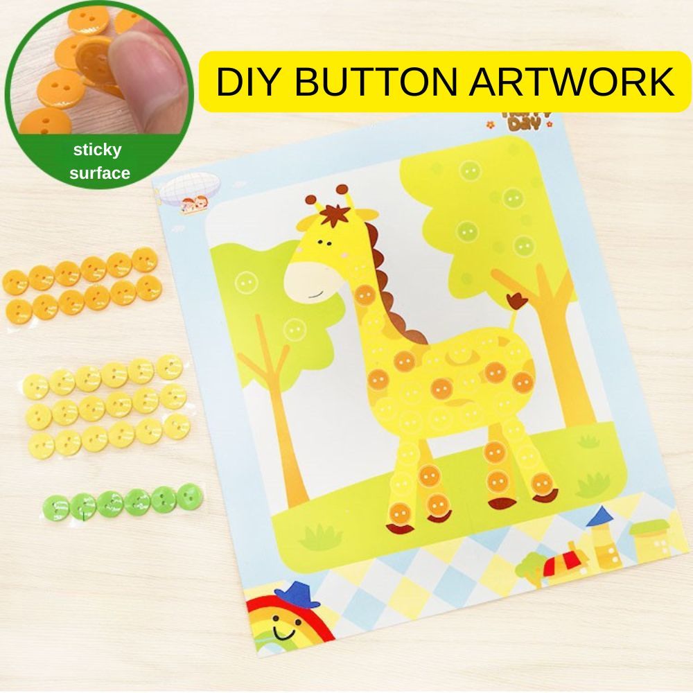 DIY EVA Foam Artwork Kit Button Pom Pom Crafts
