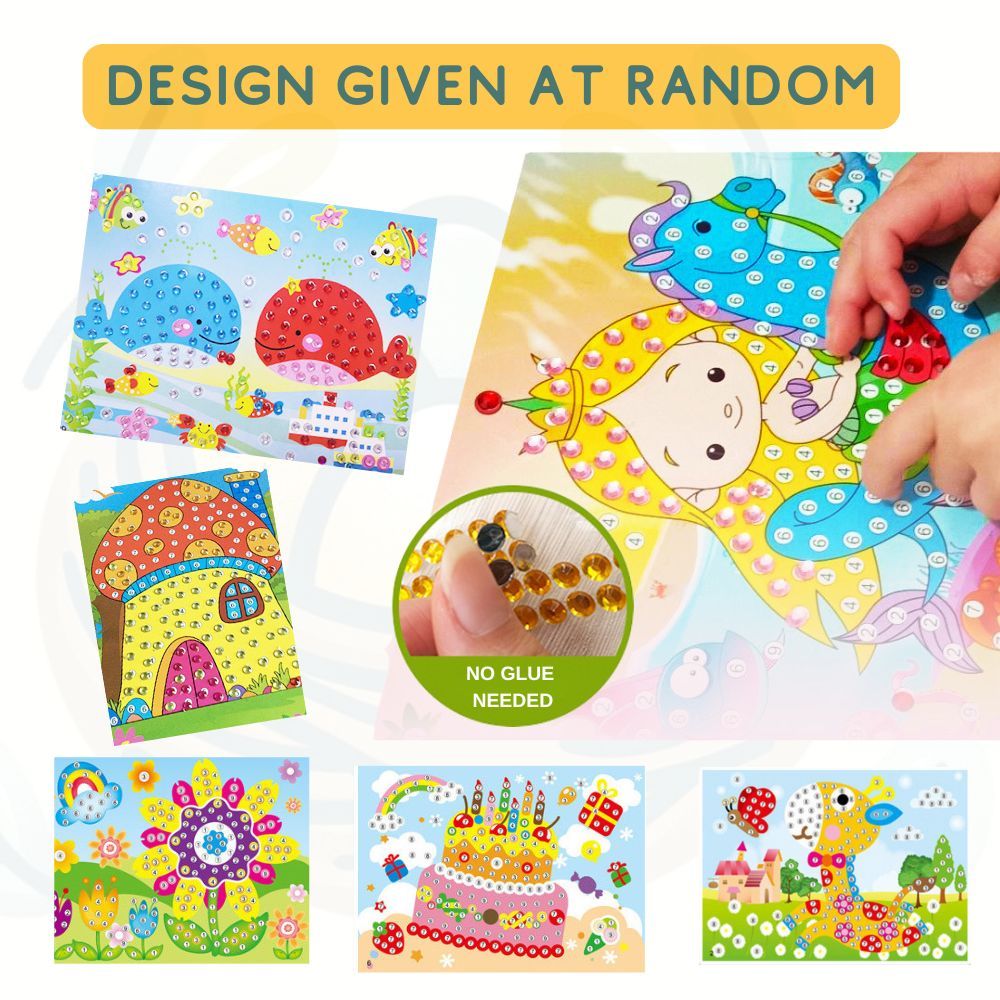 DIY EVA Foam Artwork Kit Button Pom Pom Crafts