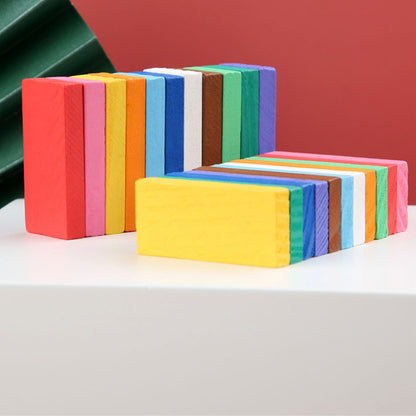 Large Wooden Domino Set for Kids & Adults
