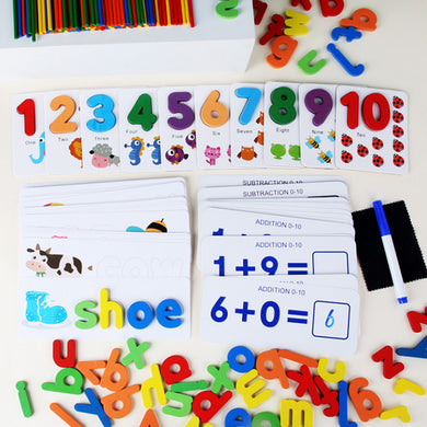Kindergarten Spelling & Math Game Set