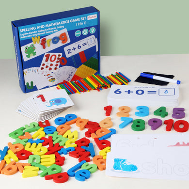Kindergarten Spelling & Math Game Set