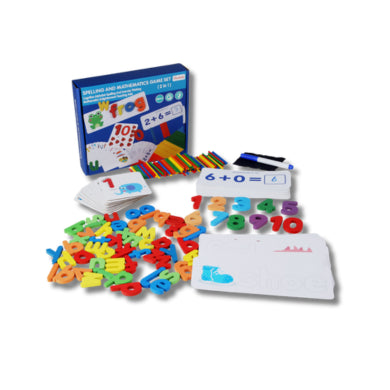 Kindergarten Spelling & Math Game Set