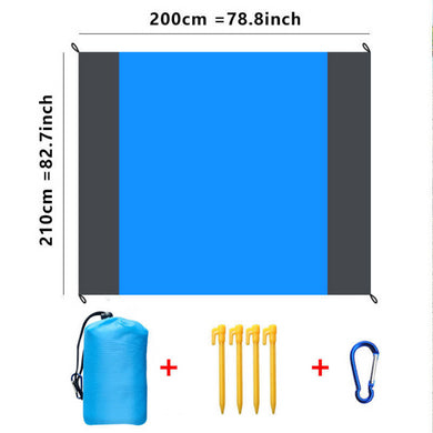 Foldable Beach Toy Set with Shovel & Pail + Mats