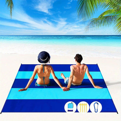 Foldable Beach Toy Set with Shovel & Pail + Mats