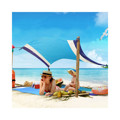 Foldable Beach Toy Set with Shovel & Pail + Mats