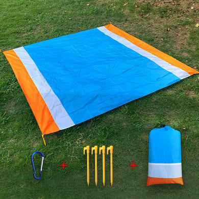 Foldable Beach Toy Set with Shovel & Pail + Mats