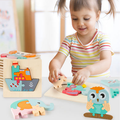 Toddler Wooden 3D Puzzle