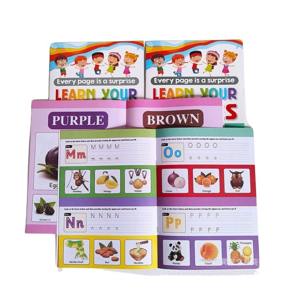 Kids Cartoon Coloring Book with Stickers