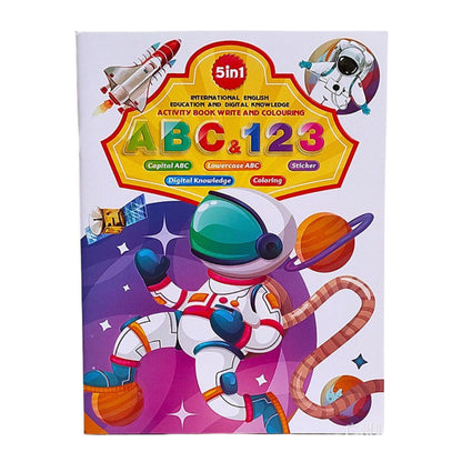 Kids Cartoon Coloring Book with Stickers