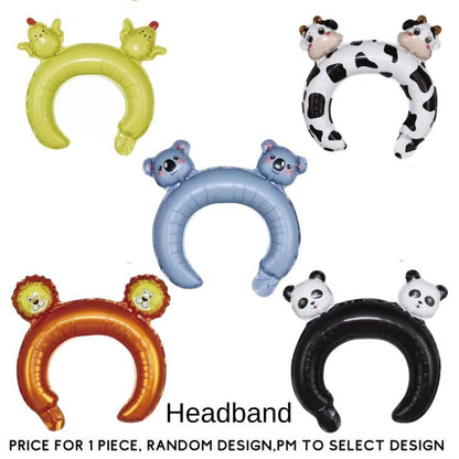 Children Head Balloons with Free Straws Kids Party Gift