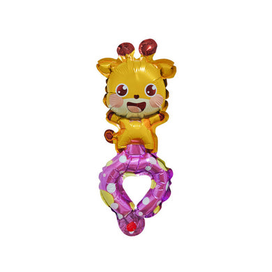 Children Head Balloons with Free Straws Kids Party Gift