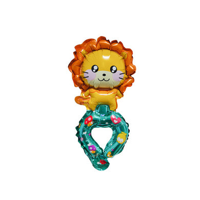 Children Head Balloons with Free Straws Kids Party Gift