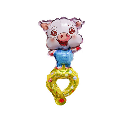 Children Head Balloons with Free Straws Kids Party Gift