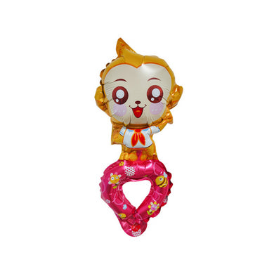 Children Head Balloons with Free Straws Kids Party Gift