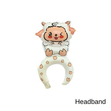 Children Head Balloons with Free Straws Kids Party Gift