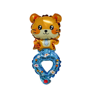 Children Head Balloons with Free Straws Kids Party Gift