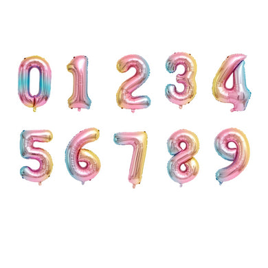 32-Inch Number Foil Balloons for Birthday and Party Decorations