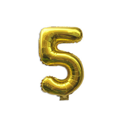 32-Inch Number Foil Balloons for Birthday and Party Decorations