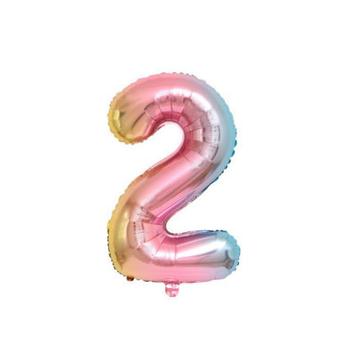 32-Inch Number Foil Balloons for Birthday and Party Decorations