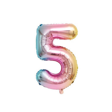 32-Inch Number Foil Balloons for Birthday and Party Decorations