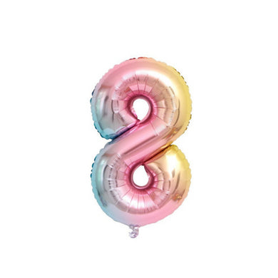 32-Inch Number Foil Balloons for Birthday and Party Decorations
