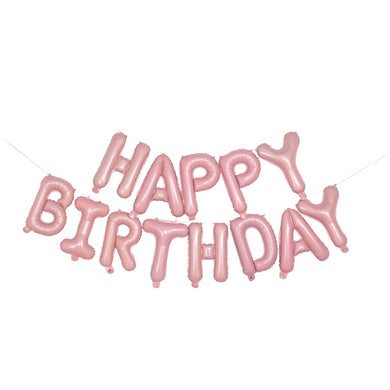 16-Inch Happy Birthday Foil Letter Balloons Set