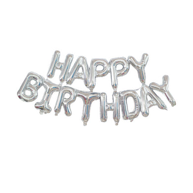 16-Inch Happy Birthday Foil Letter Balloons Set