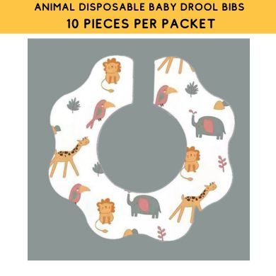 10pcs Disposable Baby Bibs & Food Mats & Drool Bibs