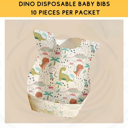 10pcs Disposable Baby Bibs & Food Mats & Drool Bibs
