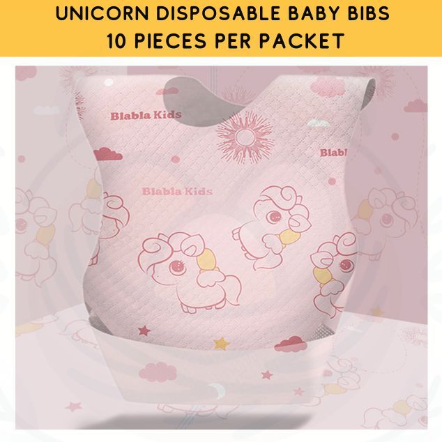 10pcs Disposable Baby Bibs & Food Mats & Drool Bibs