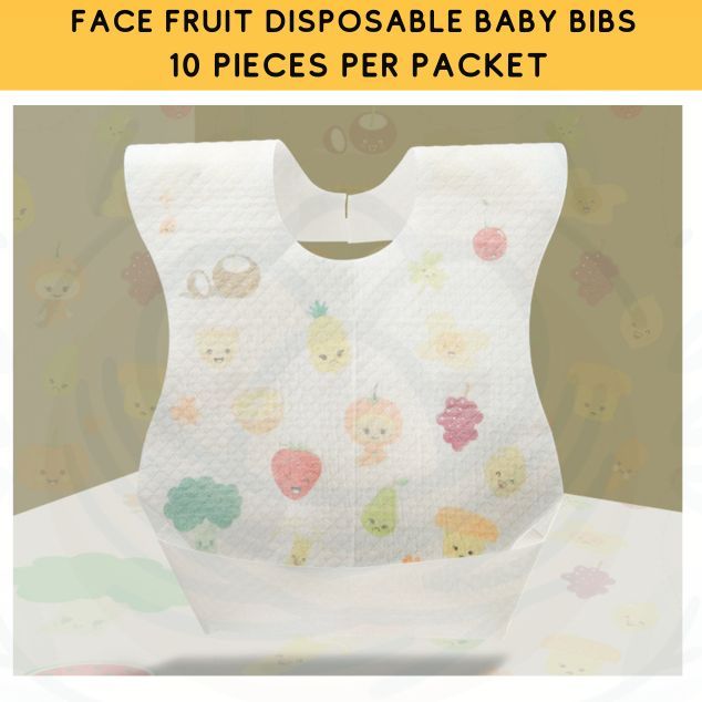 10pcs Disposable Baby Bibs & Food Mats & Drool Bibs