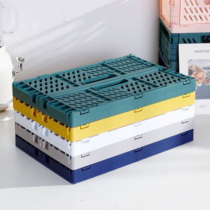 Collapsible Plastic Storage Basket, Desktop Organizer & Multi-Purpose Storage Box