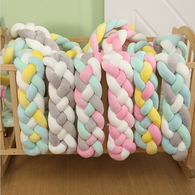 Thick 4-Strand Baby Crib Bumper