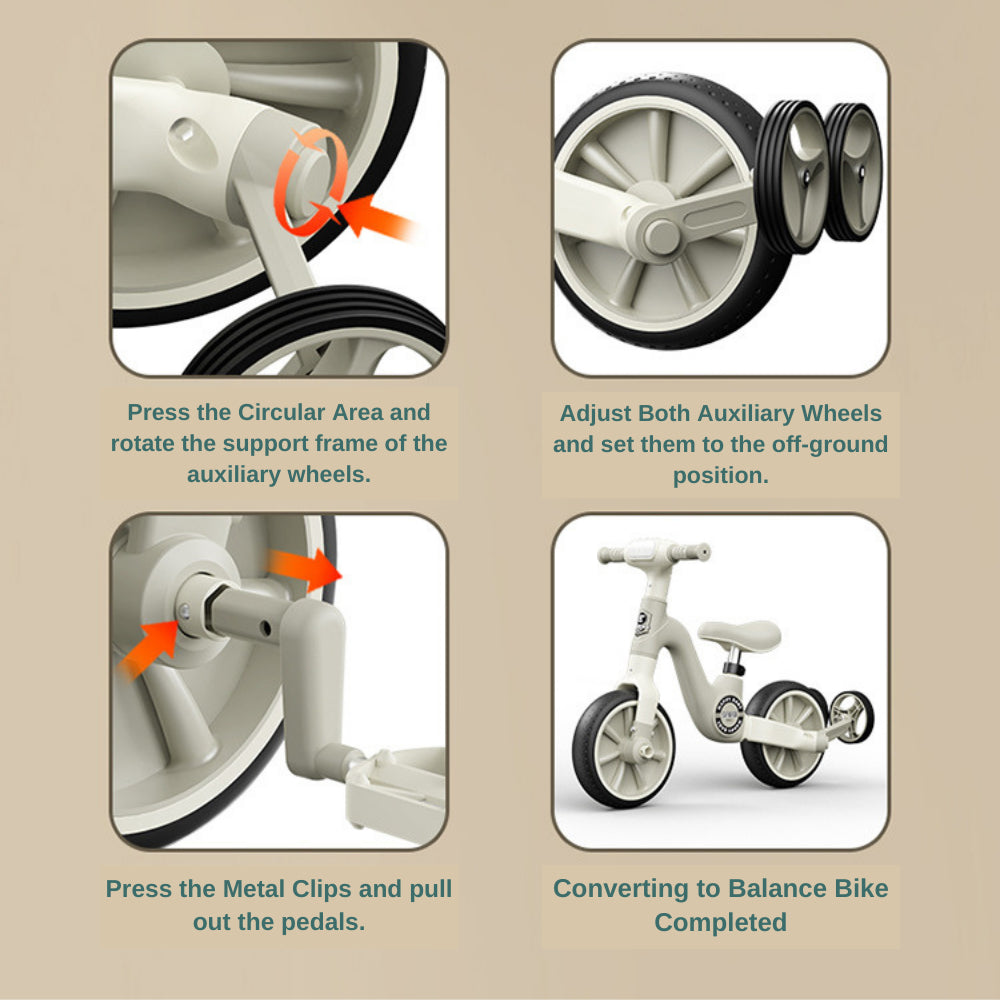 Premium Multifunctional Kids Balance Bike
