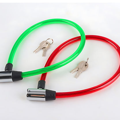 Heavy-Duty Bicycle Lock, 5-Digit Combination Cable Lock or Key Lock