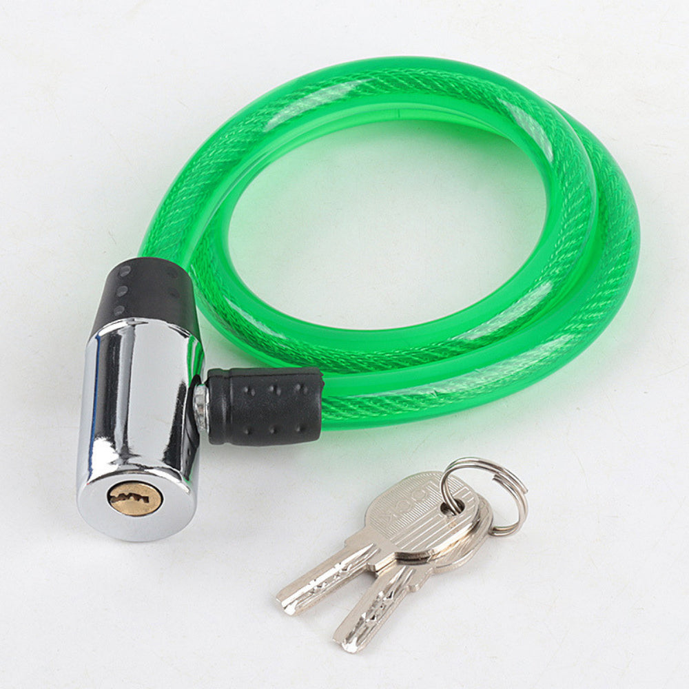 Heavy-Duty Bicycle Lock, 5-Digit Combination Cable Lock or Key Lock