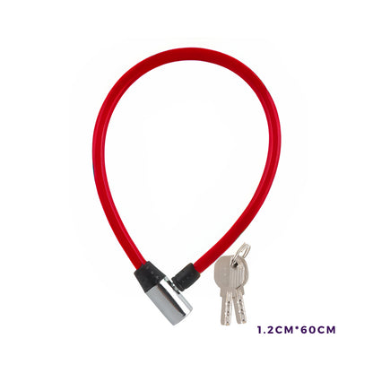 Heavy-Duty Bicycle Lock, 5-Digit Combination Cable Lock or Key Lock