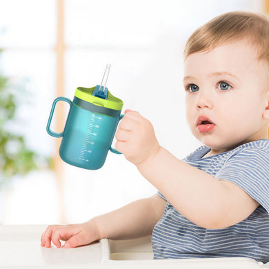 Baby and Toddler Milk Cup with Straw Scale