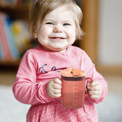 Baby and Toddler Milk Cup with Straw Scale