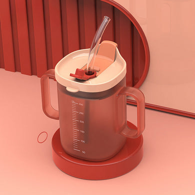 Baby and Toddler Milk Cup with Straw Scale