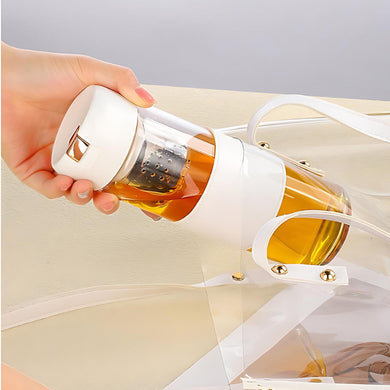 Stainless Steel Borosilicate Glass Cup
