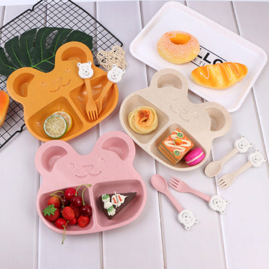Biodegradable Wheat Straw Children's Tableware Set