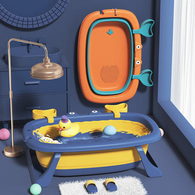 Children’s Crab-Shaped Foldable Bathtub