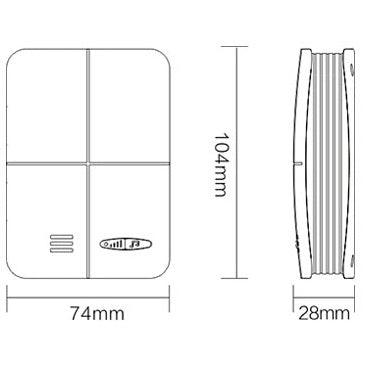 RF Remote Control Door Chime Switch