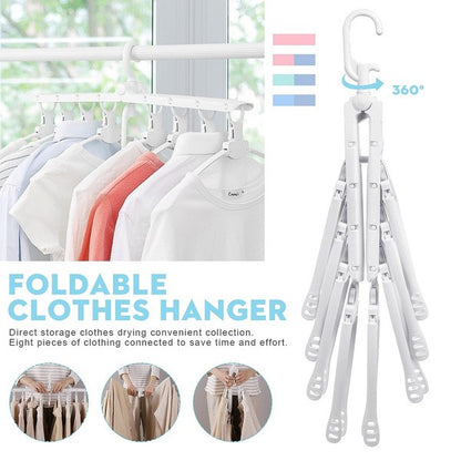 8-In-1 Magic Hanger Clothes Drying Rack Organizer
