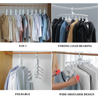 8-In-1 Magic Hanger Clothes Drying Rack Organizer