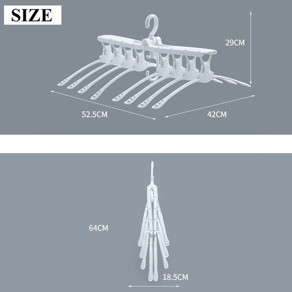 8-In-1 Magic Hanger Clothes Drying Rack Organizer
