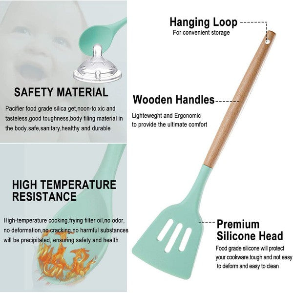 11pcs Silicone Kitchenware Cooking Utensils Set