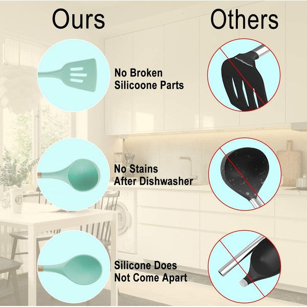 11pcs Silicone Kitchenware Cooking Utensils Set